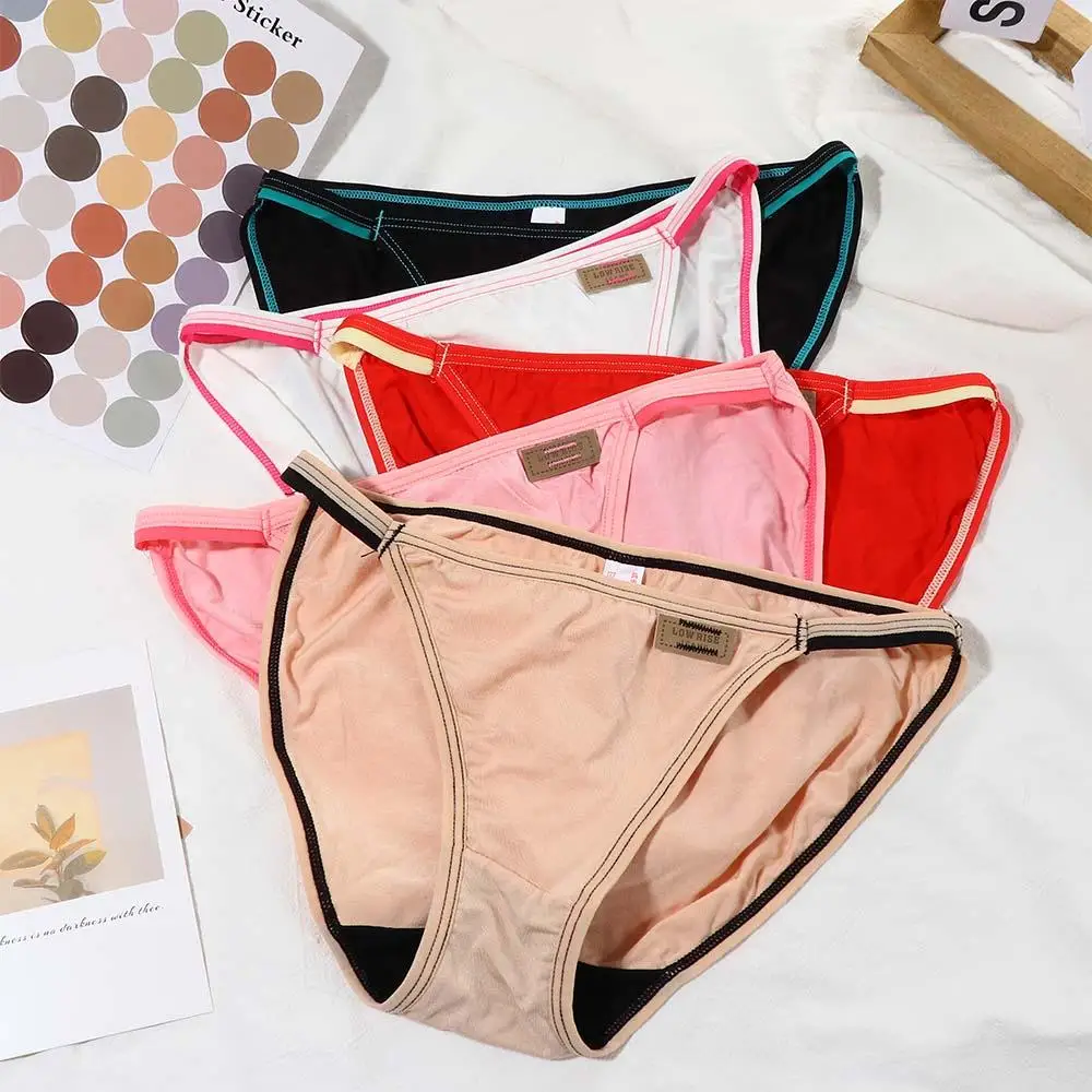 

Женские трусики из модала, хлопковое нижнее белье, трусики с низкой посадкой, сексуальные трусики, стринги
