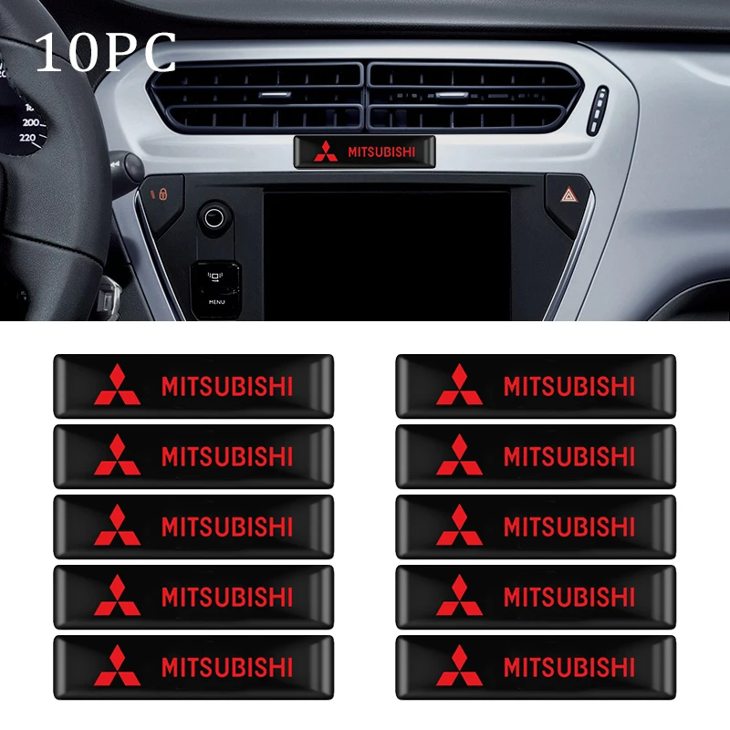 

Car Styling Epoxy Decoration Emblem Sticker Decal For Mitsubishi ASX Lancer Pajero Outlander L200 EVO Ralliart EX Accessories