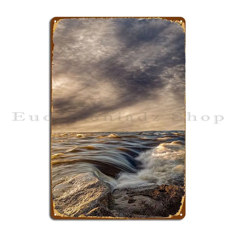 

When The River Kisses The Metal Signs Bar Decoration Garage Print Garage Tin Sign Poster