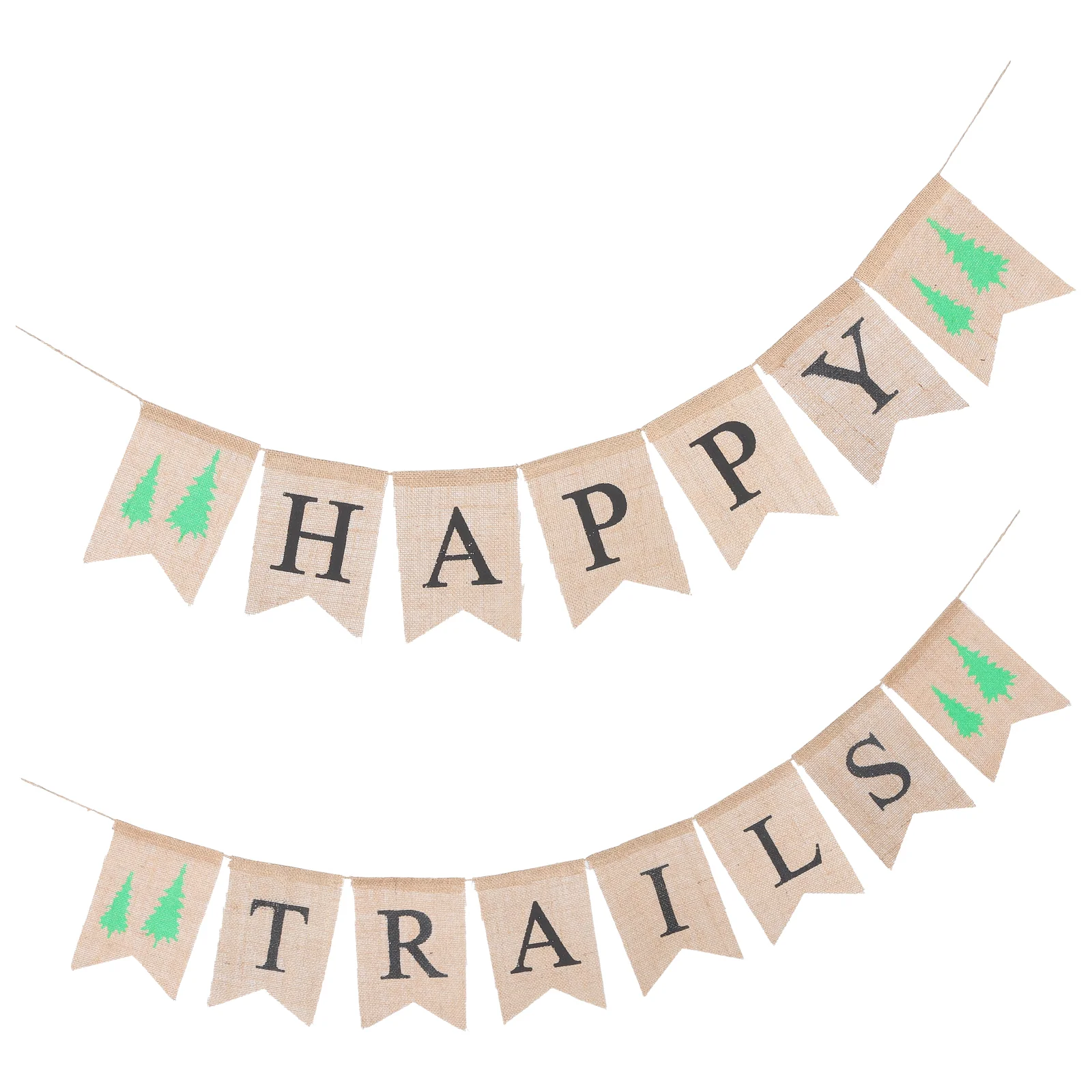 

Linen Banner Swallowtail Hanging Garland Bunting Flags Party Decoration Baby Birthday