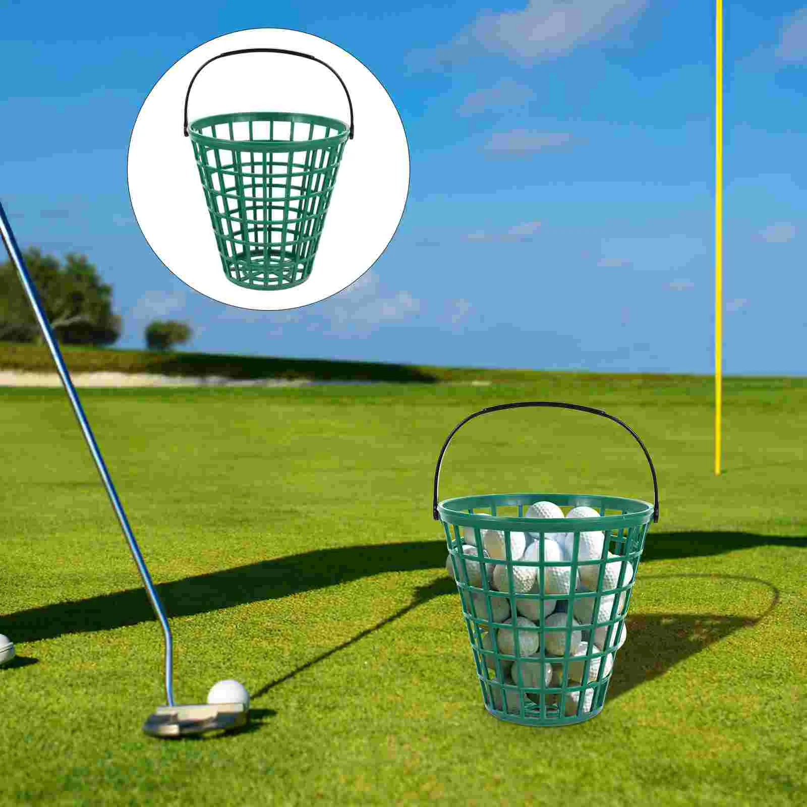 Ведро для переноски мячей ведра хранения корзин баскетбольное кольцо гольфа