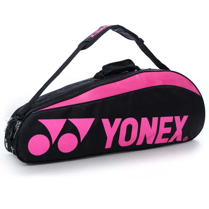 Original YONEX Double-deck PU Badminton Bag with Shoes Compartment 4-6 Pcs Racquet Sports Bag Shuttlelock Badminton Accessories