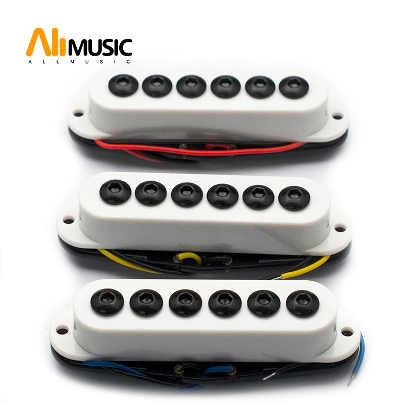 

Single Coil Electric Guitar Pickup for ST Guitar Ceremic Magnet Pickup Neck/Middle/Bridge Pickup Guitar Accessories White