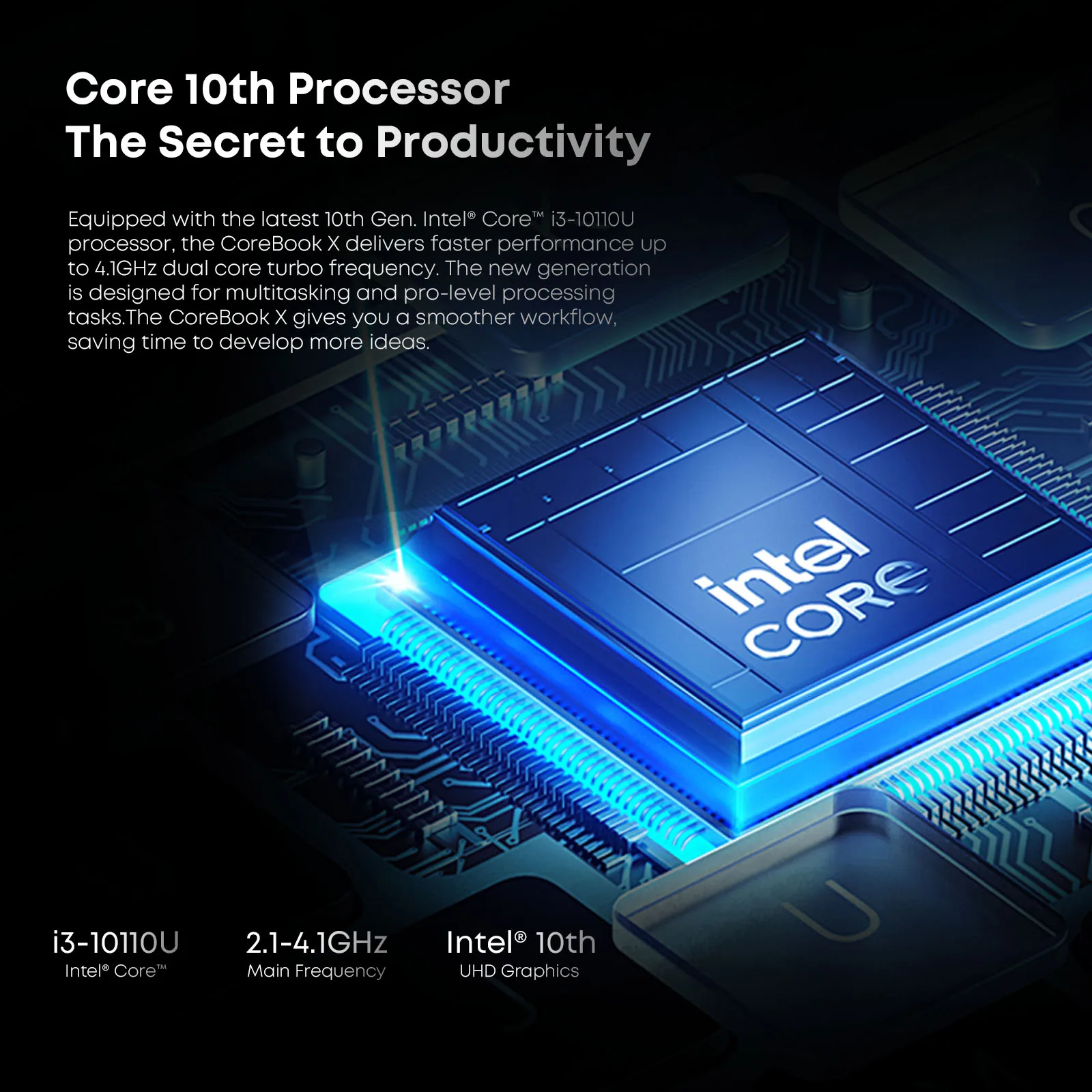 2022 CHUWI CoreBook X 14-дюймовый игровой ноутбук с экраном 2K Intel Core i3-10110U До 4 1 ГГц 8 ГБ 512 WIFI 6