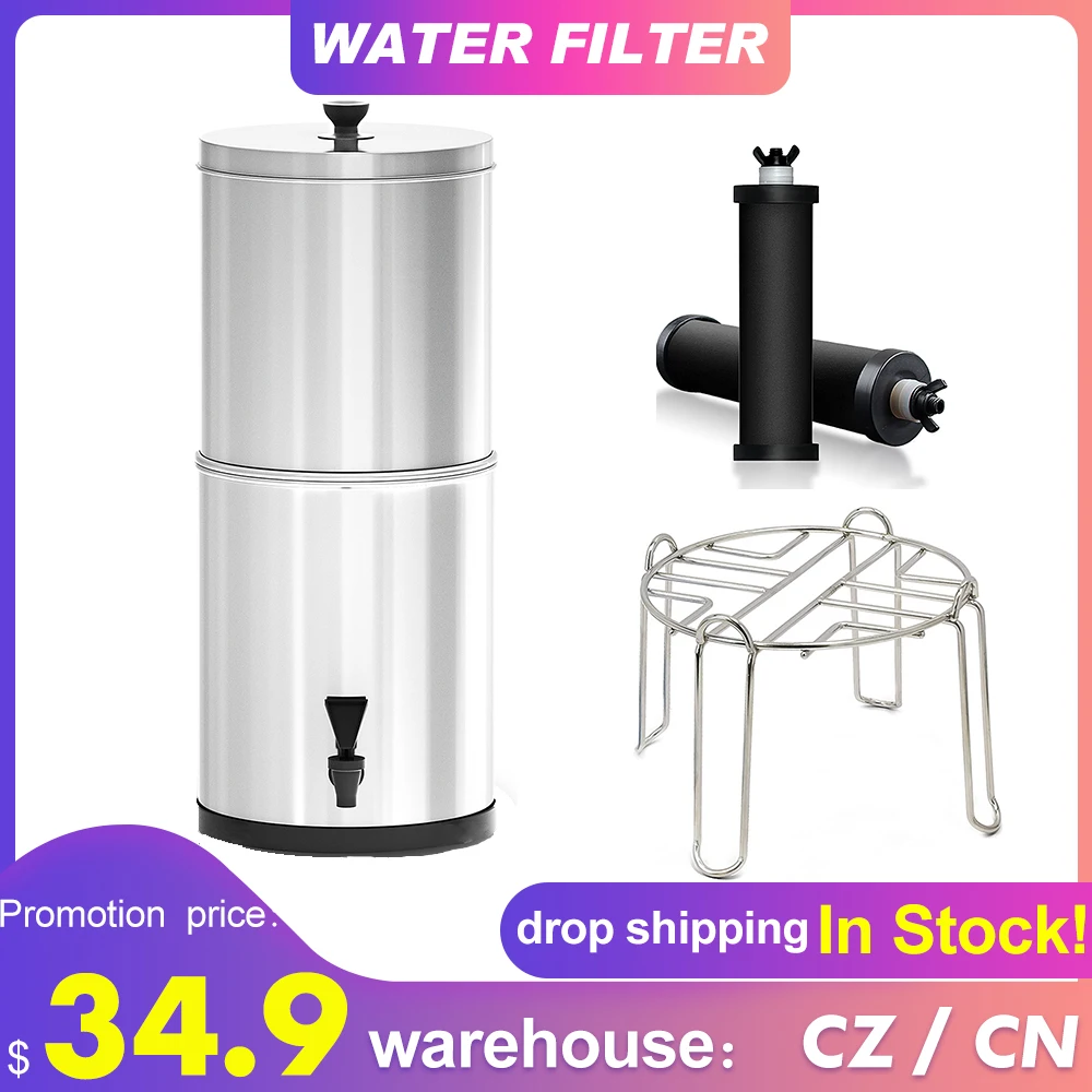 

Outdoor Gravity Water Filter System Water Filtration Bucket Home Outdoor Camping Hiking Emergency Preparedness Camping Equipment