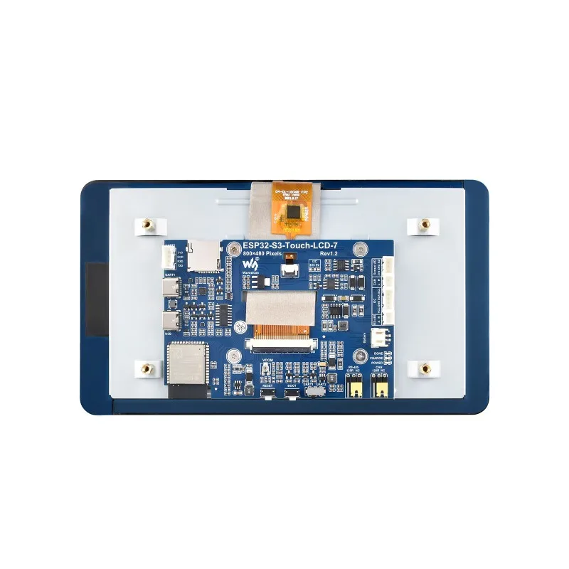Фото Waveshare ESP32-S3 7-дюймовая макетная плата дисплея, ESP32 с дисплеем, 800 × 480, варианты сенсорной функции, 32-битный двухъядерный LX7 №1