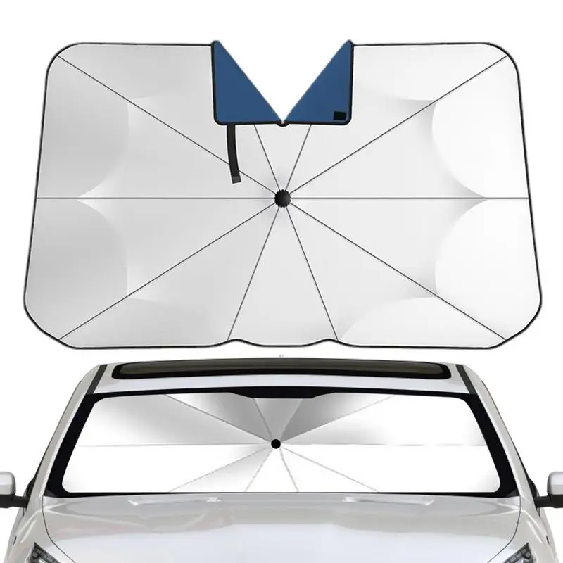 

Car Window Shade Automobiles Portable Umbrella Shade Autos Heat Protection Sun Cover Front Windshield Sunshade For Vehicles