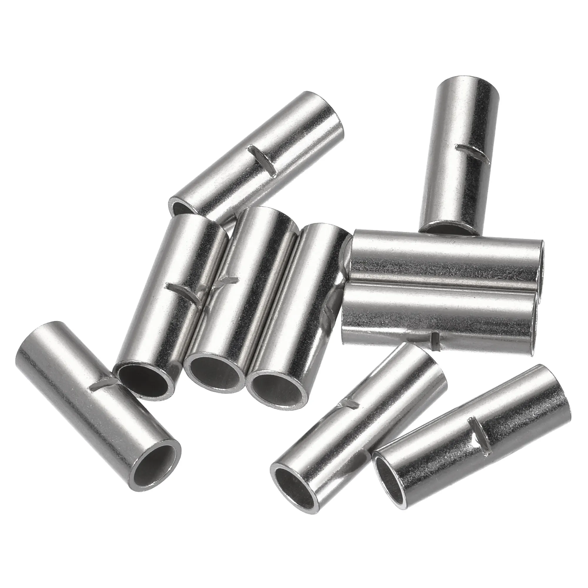 

Uxcell Non-Insulated Butt Crimp Terminals 6 AWG for Electrical Wire Splice DIY, Pack of 10