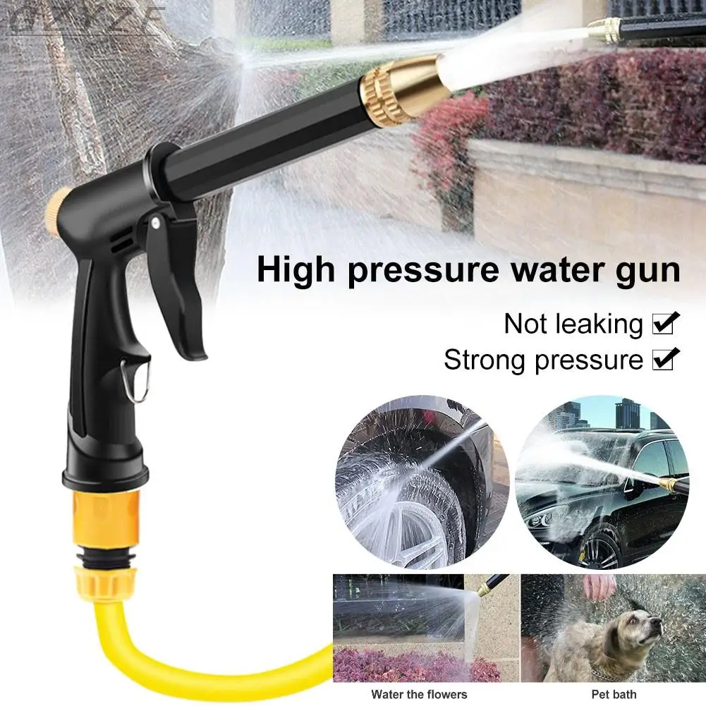 

Универсальный Регулируемый пистолет для мойки высокого давления, устройство для мойки автомобиля, садовый шланг для полива, насадка, дожде...