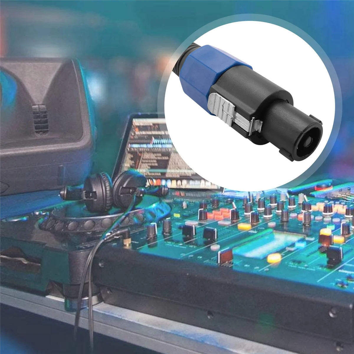 2 упаковки 25-футовых кабелей Speakon — профессиональный аудиокабель AWG длиной 12