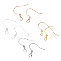 50100200pcs earrings carven 925 silver color copper ear wires earrings hook for diy earrings jewelry making accessories