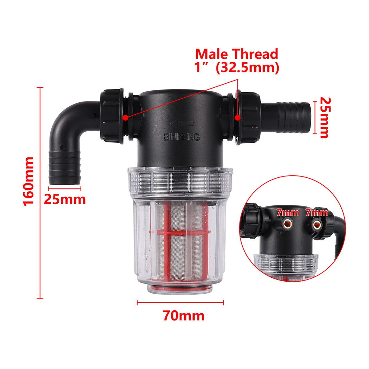 

Фильтр для садового водопровода 20 мм, пластик