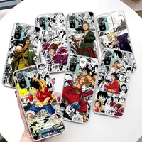 one piece anime luffy zoro coque phone case for xiaomi redmi note 10s 11 11s 11t 11e 10 pro max 9 9s 9t 5g 8 8t 7 6 5 5a 4x 4g c
