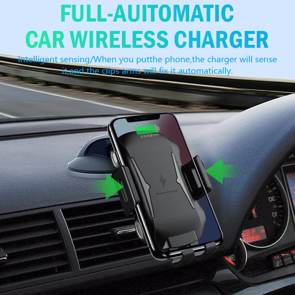 

Автомобильное беспроводное зарядное устройство Qi, 15 Вт, 2 А