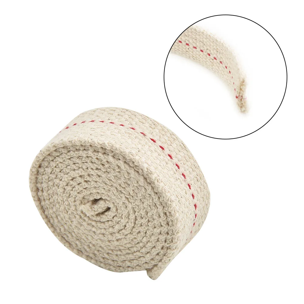 

Flat Cotton Oil Lamp For Stove Lighting Oil Lamp Oil Lanterns Lamp Roll Making DIY Accessories 2cmx1m