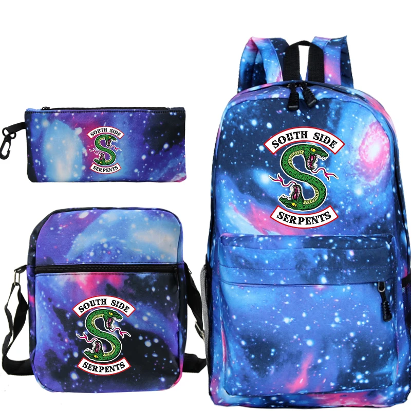 Рюкзаки Mochila Riverdale школьные ранцы для студентов сумки пенал на плечо 3 шт./компл.