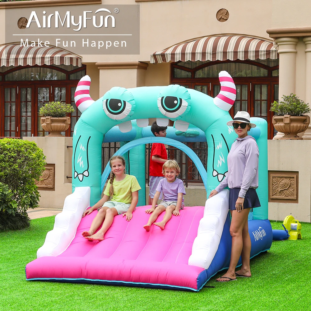 Фото AirMyFun красочная ткань Оксфорд высокого качества надувной надувной замок детский прыгающий дом на продажу №5