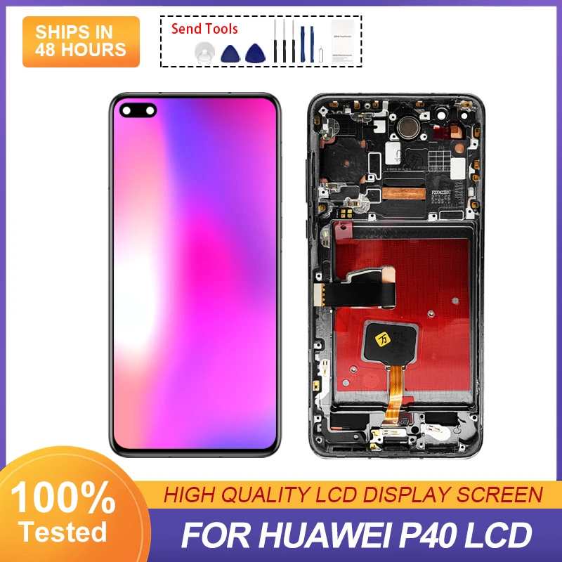 

1Pcs 6.1 Inch For Huawei P40 Lcd ANA-NX9 Display Touch Panel Screen Digitizer Assembly Repair Parts With Tools Free Shipping