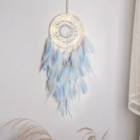 new ins style dream catcher wall hanging pendant with lights dreamcatcher handmade wind chimes girl room decoration gifts