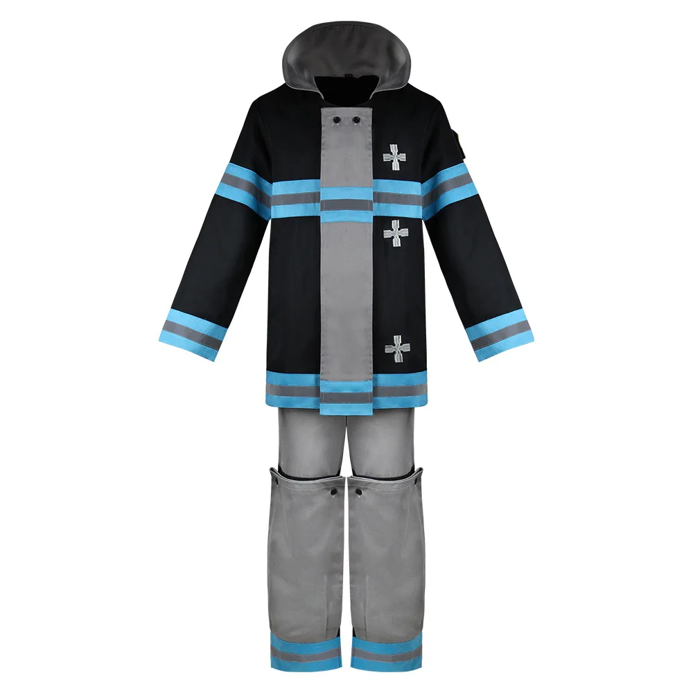 Shinra Kusakabe Costume Coat Pants Jackets Fire Force Cosplay Enen no Shouboutai Brigade Asa Boiru Uniform Men Boy