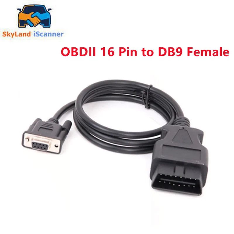 

OBD OBD2 16Pin Male Extension Cable New Car OBD Tool 16Pin to DB9 Serial RS232 Connector OBDII 16Pin to DB9 Female Hot Sell