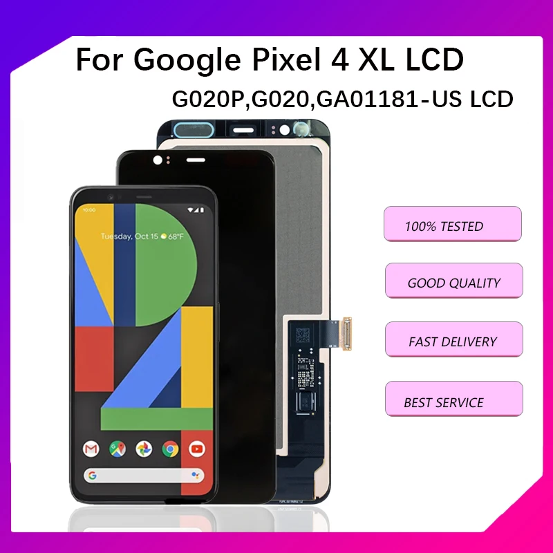 

Оригинальный ЖК-дисплей для Google Pixel 4 XL, сенсорный дигитайзер, экран для Google Pixel 4 XL G020P,G020, ЖК-дисплей, запасные части для ремонта