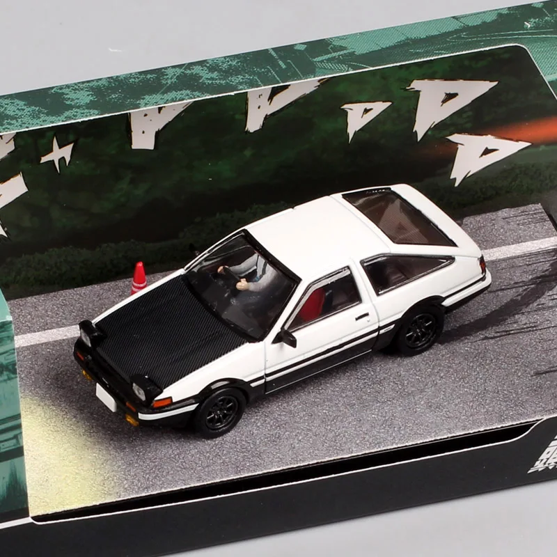 Масштаб 1:64 Mini Toyota Sprinter Trueno GT APEX AE86 Takumi Fujiwara Модель автомобиля Литье под давлением