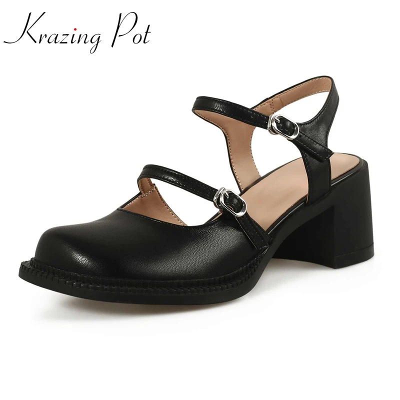 

Женские туфли-лодочки из овечьей кожи, на высоком каблуке