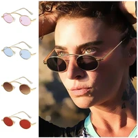 fashion sunglasses personality oval sun glasses unisex anti uv spectacles single beam eyeglasses alloy frame ornamenta a