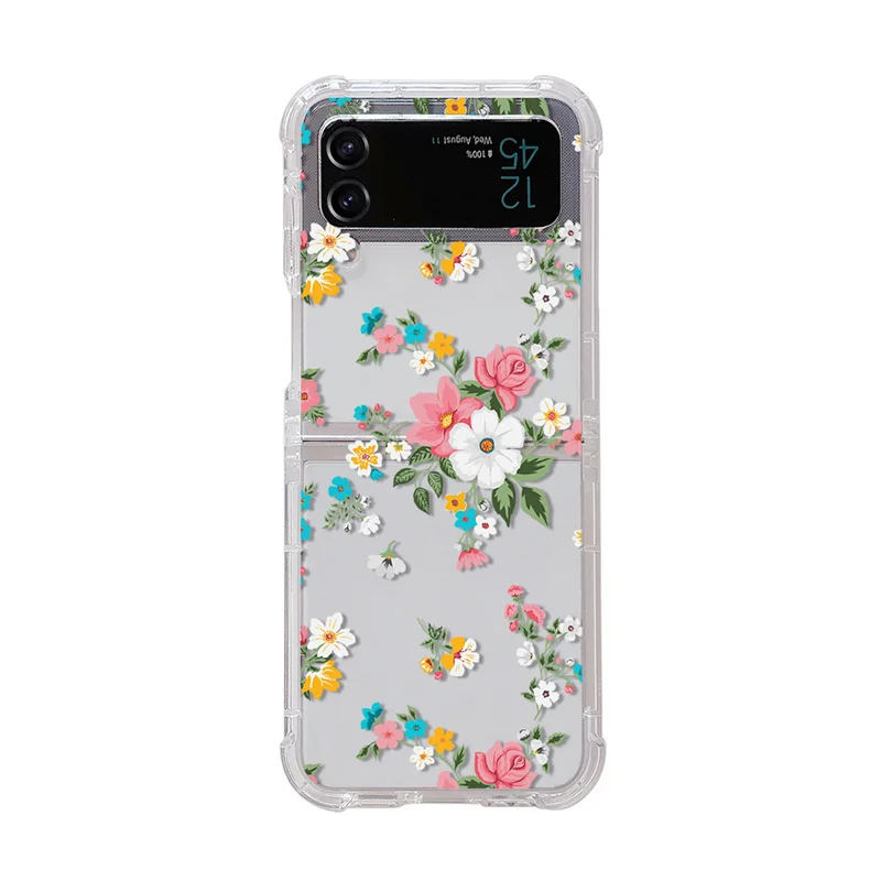 

Флип-чехол для Samsung Galaxy Z 4 3, Прозрачный мягкий силиконовый ударопрочный защитный чехол из ТПУ для Samsung Galaxy Z Flip4 3