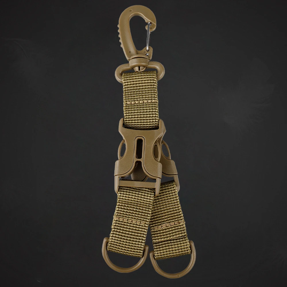 

Outdoor Special Double-Ring Buckle Plastic Hawkbill Hook Buckle Backpack Buckle Nylon Webbing Buckle Multi-Function Key Chain