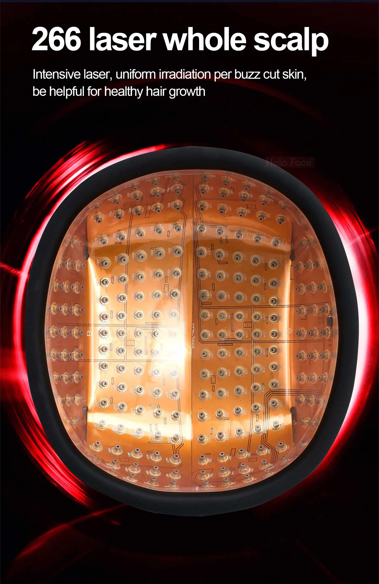 Лазер для восстановления волос 266 диодов