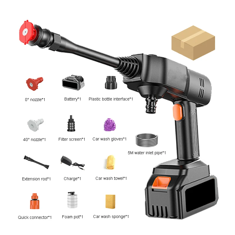 

Car Wash Gun High Pressure Portable Wireless Washer For Detail Cleaning Auto Rechargeable Lithium Battery Wash Supplies Parkside