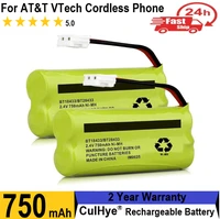 Culhye BT18433 BT28433 2 4V 750mAh Pack Ni-MH Battery for AT T VTech Cordless Phone CS6229 BT184342 BT1022 2SN-AAA55H-S-J1