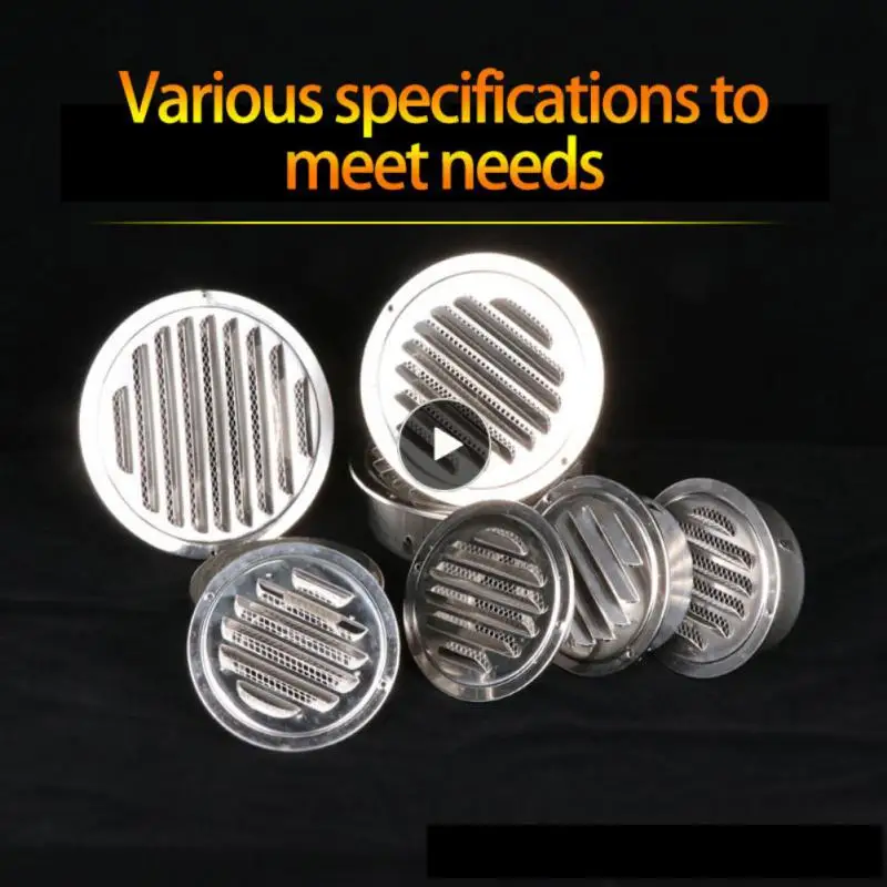 

Strong Toughness Vents Ventilation Hood Silver Rain-proof Stainless Steel Air Fence Ventilator Durable Fly Nets Antirust