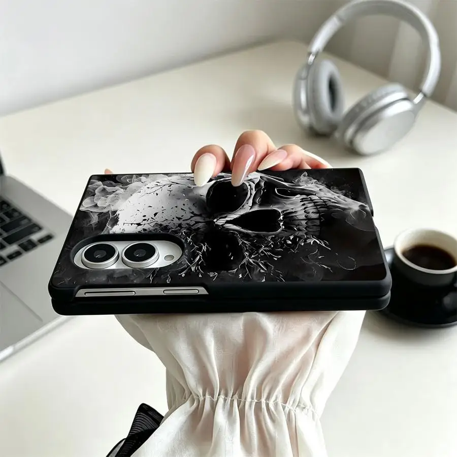 Чехол для телефона Samsung Galaxy Z Fold8 Wide Z Fold 8 ZFold Wide ZFold8 с готическим принтом черепа (art.: 3920dd003fb36) - 3920dd003fb36
