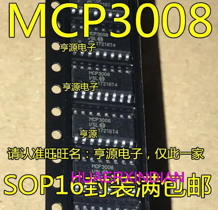 

10 шт., новые оригинальные фотообои/SL MCP3008 SOP14 MCP3008-I/P DIP16
