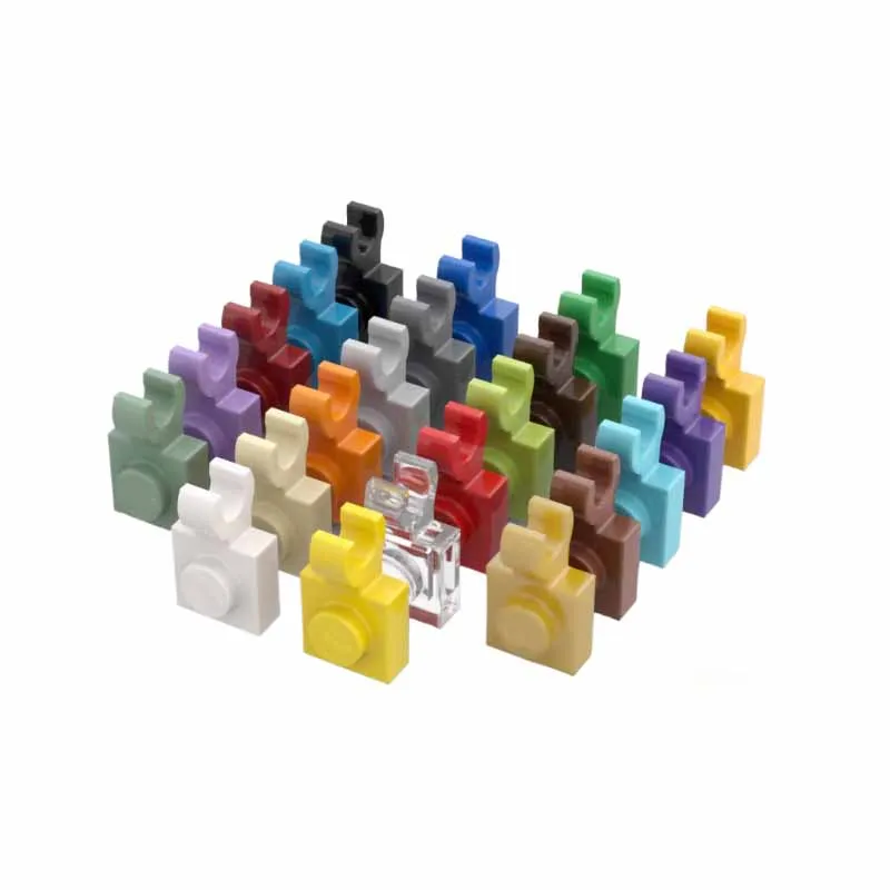 Фото 25 шт. детали MOC, совместимые с доской 61252, специальные 1x1 с зажимом, 6019 кирпич, сделай сам, строительный блок, гранулы, детская игрушка №1