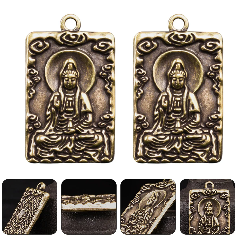 

3 шт Подвеска Guan Yin латунный Гуаньинь подвеска латунный брелок подвесная бирка
