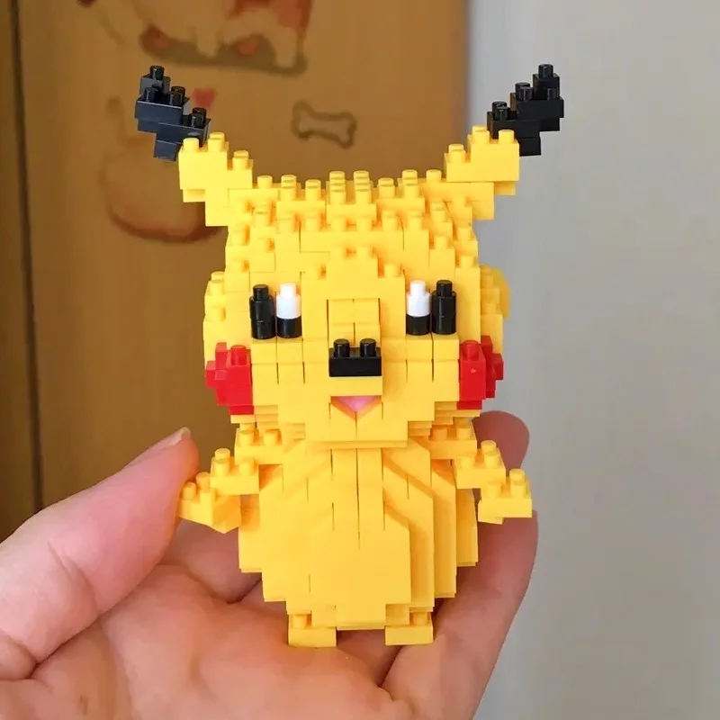 Фото Маленькие простые строительные блоки Pokemon, фигурка Чаризарда, аниме-игрушки, графическая мини-модель, карманный монстр, коллекционный подарок №4