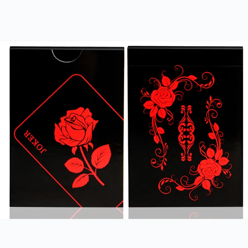 Отдельные красные с белым матовым водонепроницаемые пластиковые игральные карты для подарка/Вечеринки/семейной игры Волшебный покер