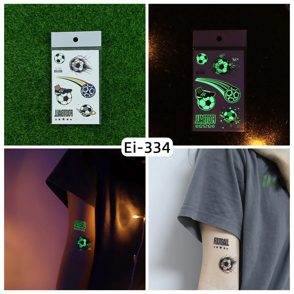 Светящиеся В Темноте Временные Татуировки Для Футбольных Трофей Стиле Регби