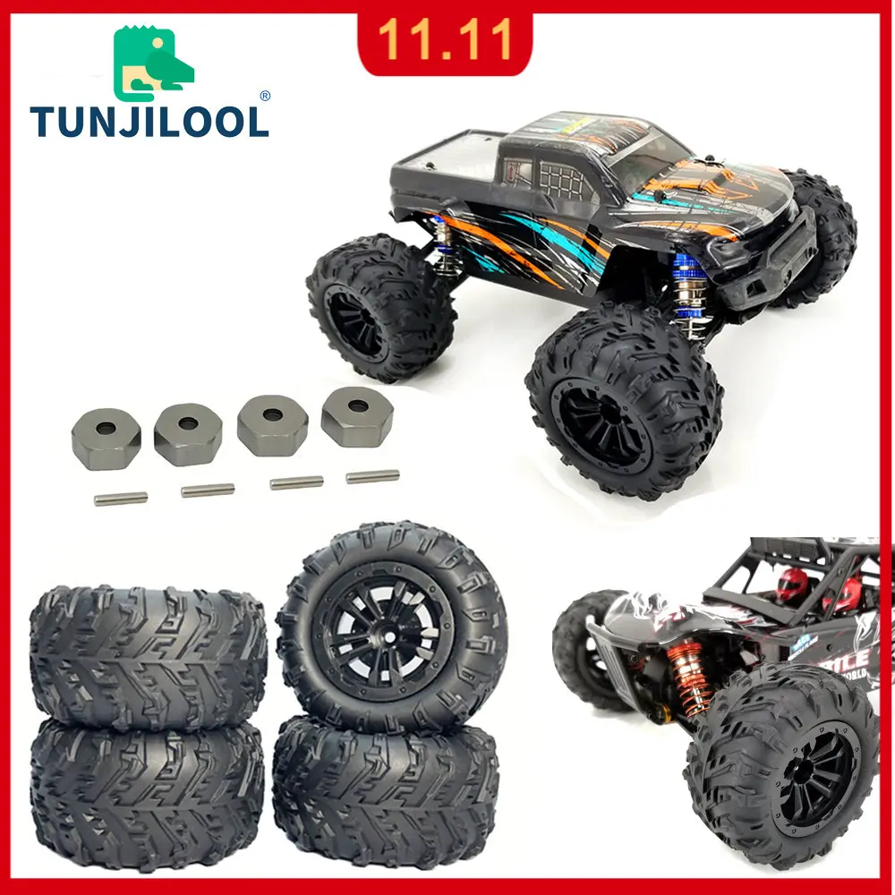 

4Pcs/set Upgrade Tires For HBX 16889 16889A RC Car WLtoys 144010 144001 124016 124017 124018 124019 RC Car Wheels Upgrade Kit