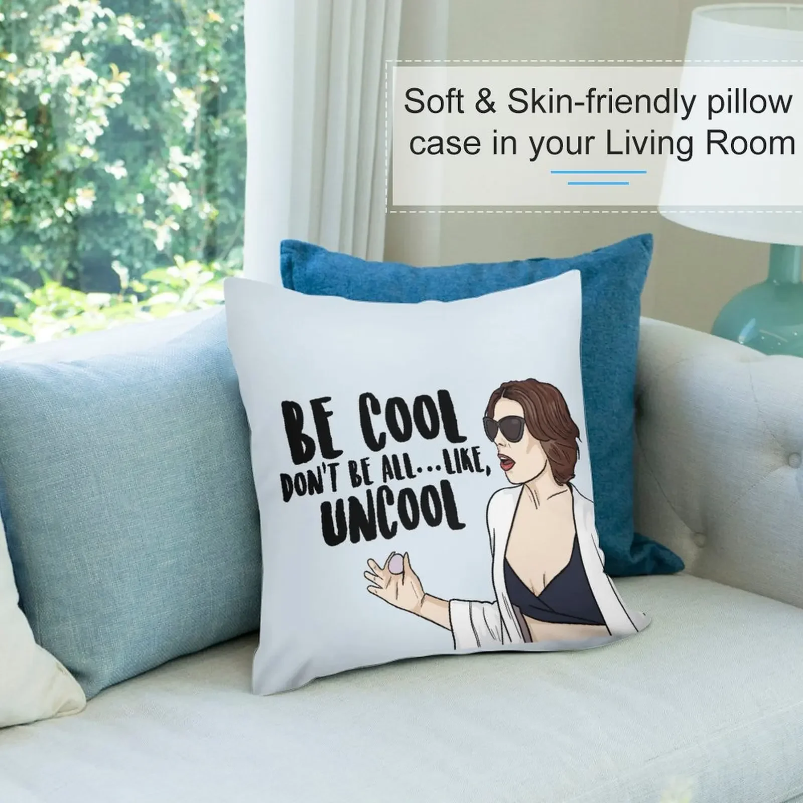 Чехол для декоративной подушки Be Cool Don't All...Like Uncool - Countess Luann