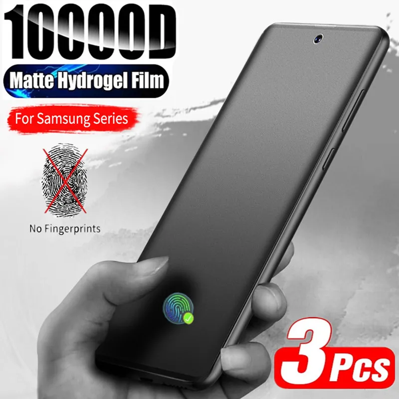 3Pcs Matte Hydrogel Film for Samsung S21 S20 S22 Ultra S10 S9 S8 Plus FE Screen Protectors For Samsung Note 20 10 9 8 Plus S10E