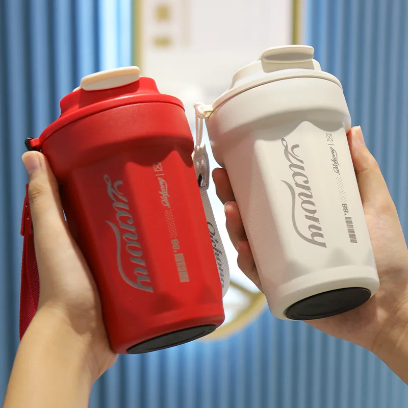 

Coffee cup 316 stainless steel insulation cup Outdoor high beauty male and female student car water cup