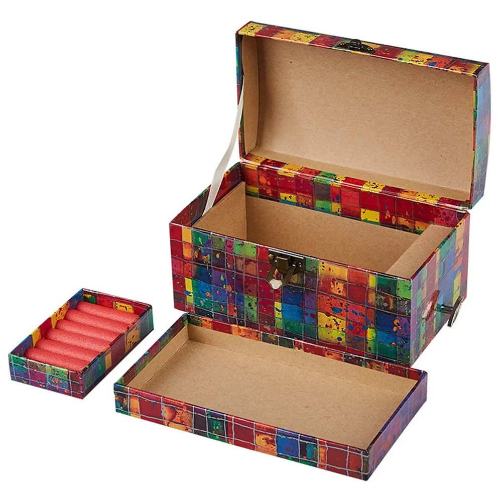 

1Pc Jewelry Box Display Decorative Two Layer Earring Holder Ring Organizer Bracelet Box