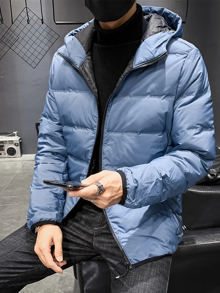 

2023 New 90% White Duck Down Padded Men's Winter Jacket Lightweight Warm Hooded Windbreaker Male Puffer Coat Plus Size 8XL
