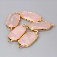 natural stone rose quartzs amazonite labradorite connector pendant reiki charm diy earrings necklaces bracelets jewelry supply