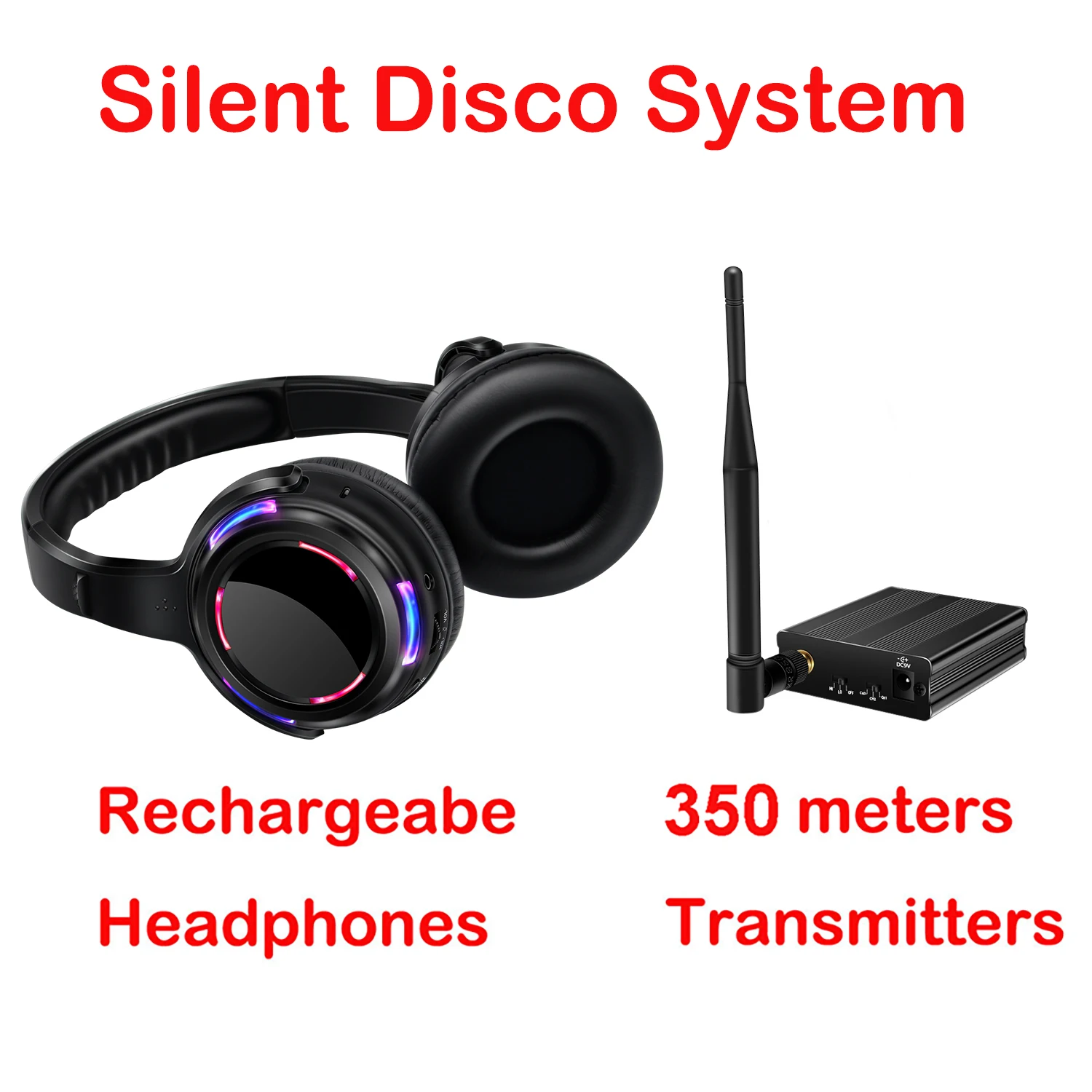 Дешевая продажа! 915 МГц и 863 RF бесшумная система диско-наушников беспроводной